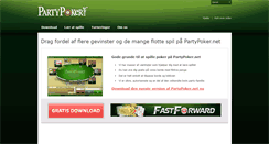 Desktop Screenshot of da.partypoker.net
