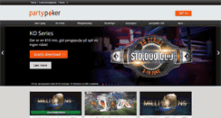 Desktop Screenshot of da.partypoker.com