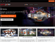 Tablet Screenshot of de.partypoker.com